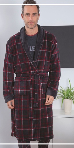 BATA HOMBRE LARGA CUADRÍCULA 249602 ANTRACITA MUSLHER