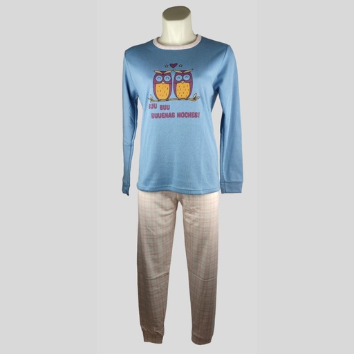 PIJAMA MUJER 5036 BUHOS ENTREDOS