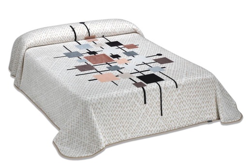 MANTA TERCIOPELO HARMONY P71 BEIGE MORA