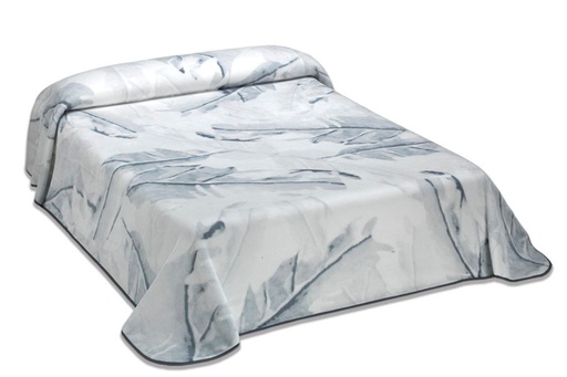 MANTA TERCIOPELO HARMONY P67 GRIS MORA