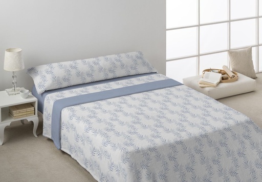 JUEGO SABANAS CORALINA SANDY AZUL ROSSANA