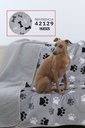 MANTA PLAID HUESOS 42129 135X180 BH TEXTIL