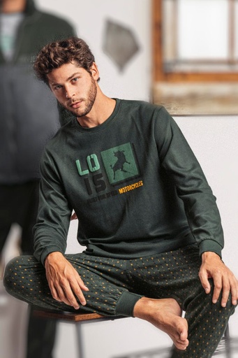 PIJAMA HOMBRE BUILDER 62156 VERDE LOIS