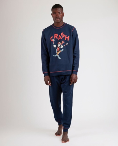 PIJAMA HOMBRE FELPA WINTER CLUB 62213 MARINO DISNEY