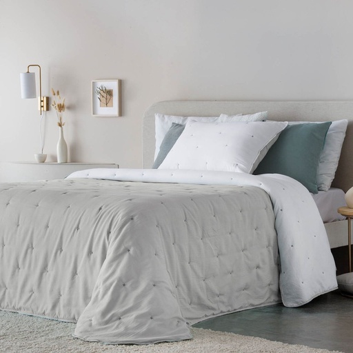 CONFORTER POLARE GRIS FUN&amp;DECO