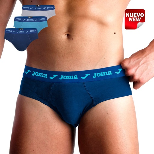 SLIP BÁSICO HOMBRE PACK 3 302002S SURTIDO JOMA