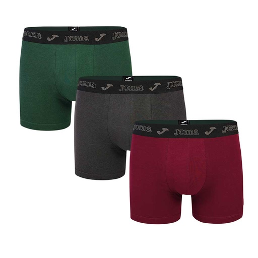 BOXER HOMBRE PACK 3 JS3616B GRA/GRI/VE JOMA