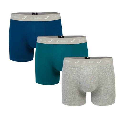 BOXER HOMBRE PACK 3 JS3616B GRI/AZ/MAR JOMA