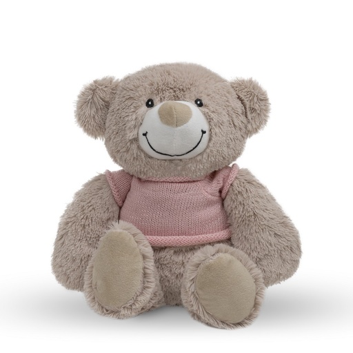 [PE022-02] PELUCHE PARA BORDAR BEAR ROSA INTERBABY