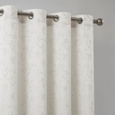CORTINA JACQUARD LINO RAMAS CD-5362 CRUDO CAMALTEX