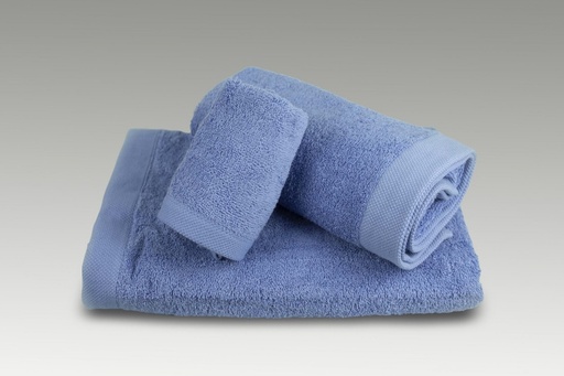 [080AZUL01] JUEGO DE TOALLAS 080 AZUL BURRITO BLANCO