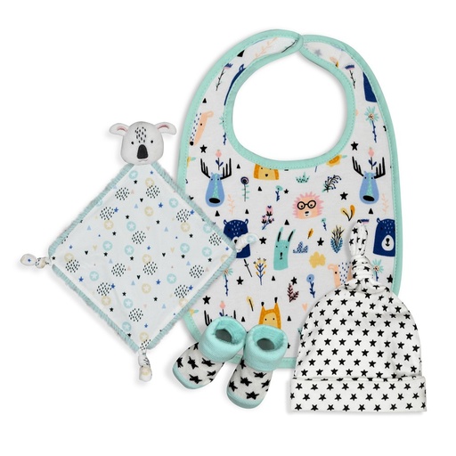 [SET54-13] SET REGALO KOALA BLANCO-VERDE INTERBABY