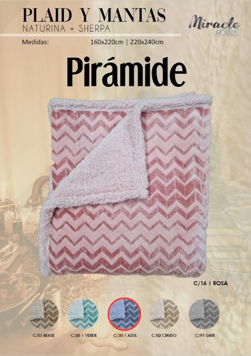 MANTA PIRÁMIDE AZUL MIRACLE