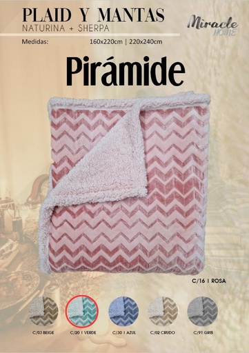 MANTA PIRÁMIDE VERDE MIRACLE