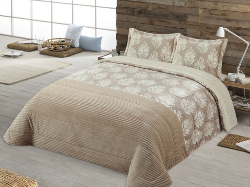 EDREDÓN BOUTI NATURINA/SHERPA BELIZE BEIGE MIRACLE