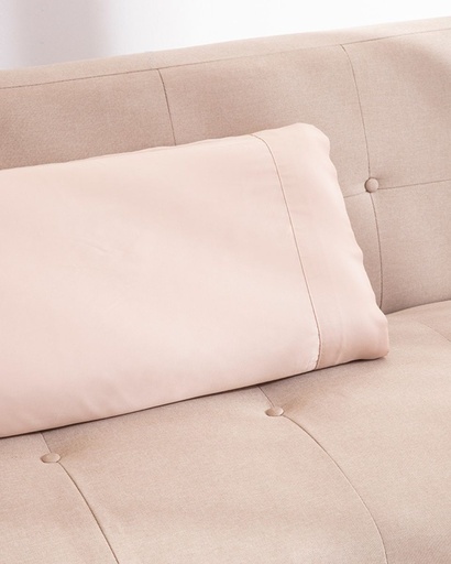 FUNDA ALMOHADA SEDA DE BAMBÚ BEIGE DON ALGODON