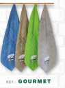 PACK 4 PAÑOS COCINA BORDADOS SERIE GOURMET FIOTEX