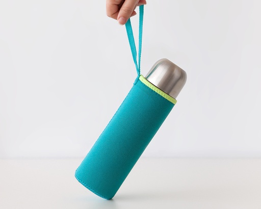 [1438] FUNDA NEOPRENO 7X20 PARA TERMO 500ML 1438 AZUL KIOKIDS