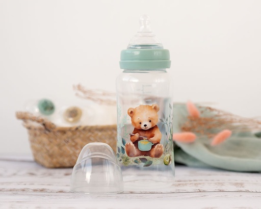 [3748] BIBERÓN 360ML SALVIA +6 MESES 3748 VERDE SAGE KIOKIDS
