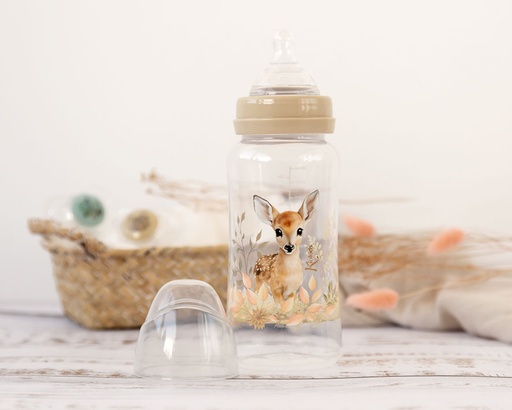 [4212] BIBERÓN 360ML CIERVO +6 MESES 4212 BEIGE KIOKIDS