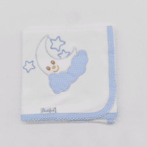 [GASAF2BORDLUNA-AZUL] GASA F2 BORDADA LUNA 02 AZUL 65X65 MARTIFANEL