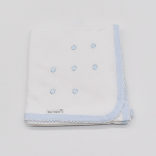 [GASAF2BORDTOPITOS-AZUL] GASA F2 BORDADA TOPITOS 02 AZUL 65X65 MARTIFANEL