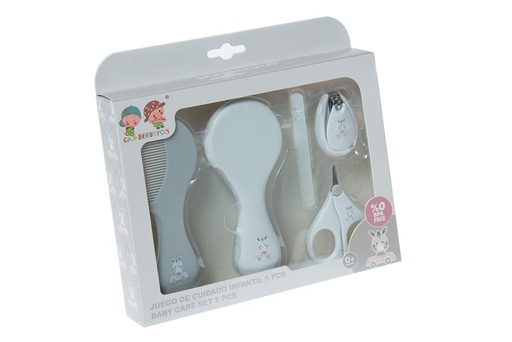 [10914-GRIS] JUEGO CUIDADO INFANTIL 5 PZS 10914 GRIS GAMBERRITOS