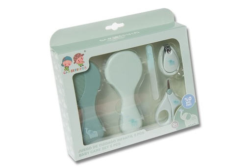 [10914-VERDE] JUEGO CUIDADO INFANTIL 5 PZS 10914 VERDE GAMBERRITOS