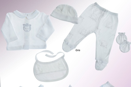 [10911-GRIS] JUEGO INFANTIL 5 PZAS 10911 GRIS GAMBERRITOS