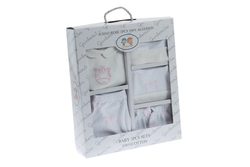 [10911-ROSA] JUEGO INFANTIL 5 PZAS 10911 ROSA GAMBERRITOS