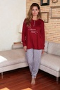 PIJAMA MUJER ALGODON INVERNAL GRACE 42148 BLANCA HERNANDEZ