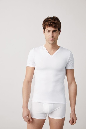 CAMISETA TÉRMICA MANGA CORTA 70100 BLANCO YSABEL MORA