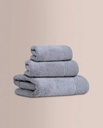 JUEGO DE TOALLAS JACQUARD YARU AZUL DON ALGODÓN