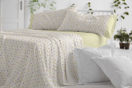 JUEGO DE SABANAS TELA 182 MULTICOLOR BURRITO BLANCO