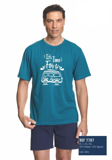 PIJAMA HOMBRE VERANO 7787 ZAFIRO ASMAN