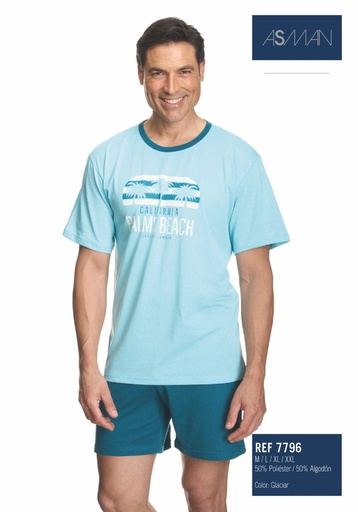 PIJAMA HOMBRE VERANO 7796 GLACIAR ASMAN