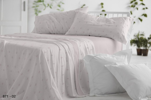 JUEGO DE SABANAS TELA DORVEL 871 NUDE BURRITO BLANCO