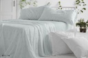 JUEGO DE SABANAS TELA DORVEL 871 TURQUESA BURRITO BLANCO