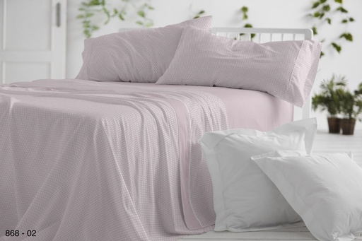 JUEGO DE SABANAS TELA DORVEL 868 NUDE BURRITO BLANCO