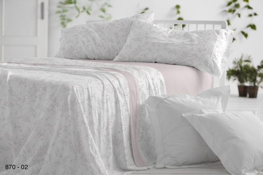 JUEGO DE SABANAS TELA DORVEL 870 NUDE BURRITO BLANCO