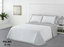 COLCHA BOUTI PALMA GRIS PERLA DOLZ