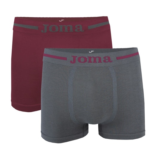 BOXER HOMBRE SIN COSTURAS PACK 2 JS8001B GRI/ANT JOMA