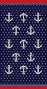 TOALLA PLAYA MICROFIBRA 90X170 011865 AZUL SUN & SURF