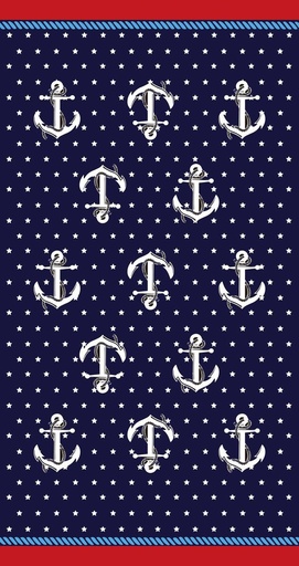 [011865AZUL] TOALLA PLAYA MICROFIBRA 90X170 011865 AZUL SUN &amp; SURF
