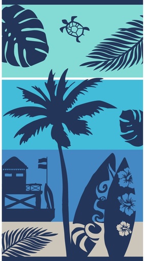 [05953PLAYA] TOALLA VELOURS JACQUARD 05953 PLAYA 90X170 SUN&amp;SURF
