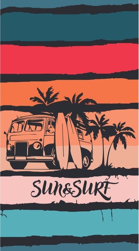 [05959VAN] TOALLA VELOURS JACQUARD 05959 VAN 90X170 SUN&amp;SURF