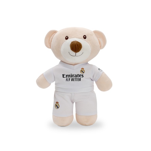 [RMPE001-09] PELUCHE OSO REAL MADRID BLANCO INTERBABY