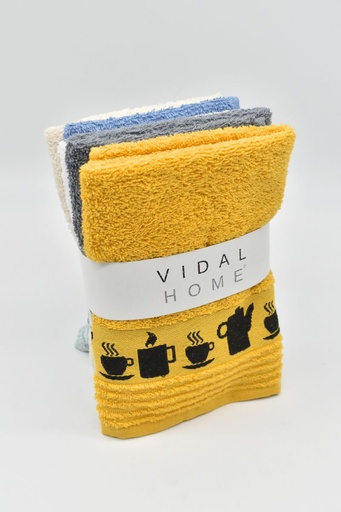 [BREAKFAST-50X50] PAÑO COCINA RIZO BREAKFAST VIDAL HOME