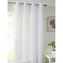 VISILLO RÚSTICO LISO CON OLLAOS  VCL-001 BLANCO 140X265 CAMALTEX