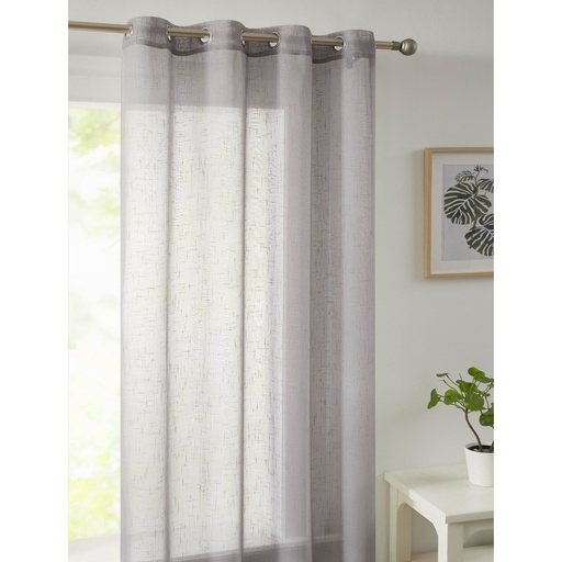 [VCL-001-GRIS] VISILLO RÚSTICO LISO CON OLLAOS  VCL-001 GRIS 140X265 CAMALTEX